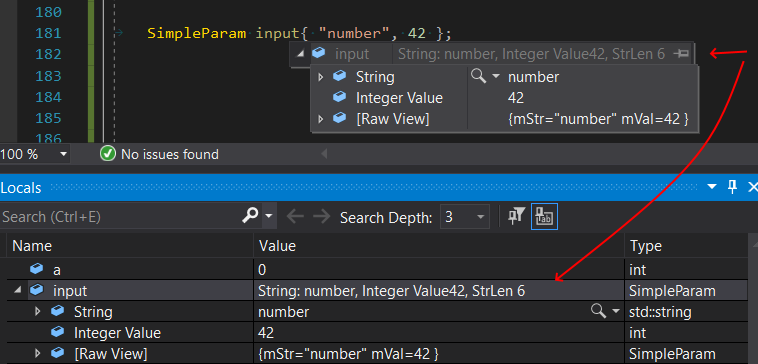Visual Studio 2019 custom debugger view through the Natvis file